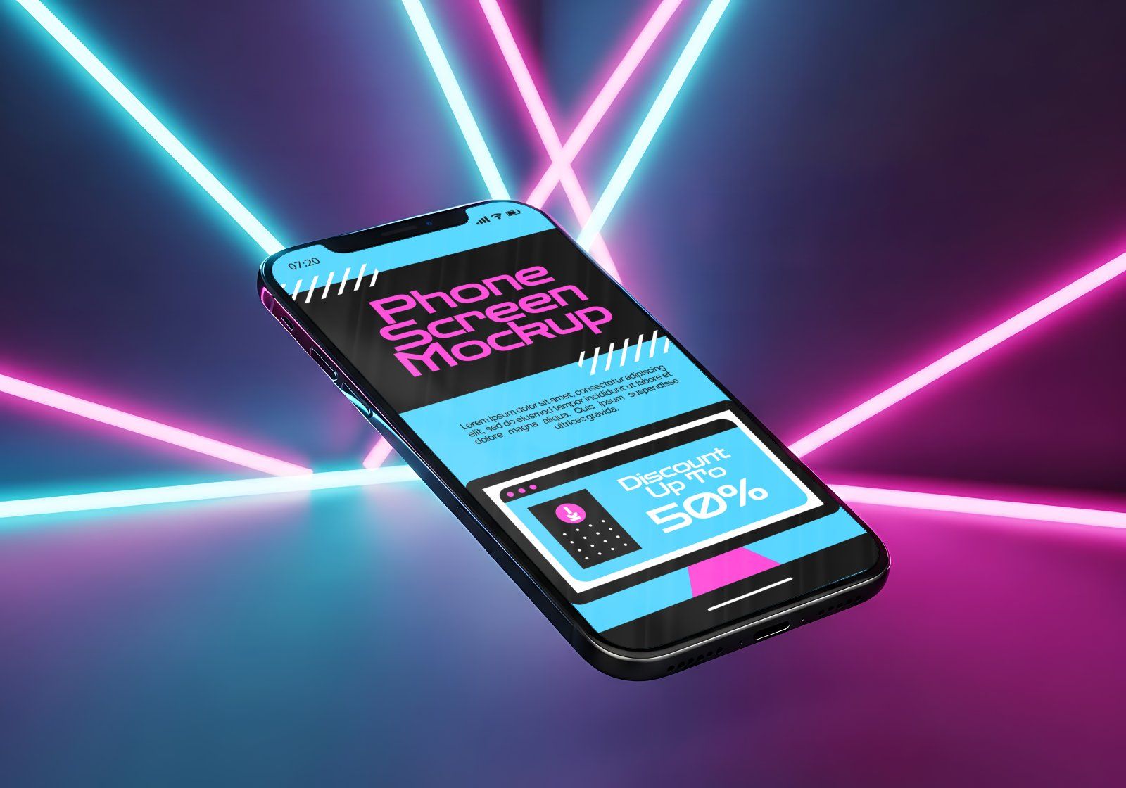 Premium Event Cyber Monday Mockup