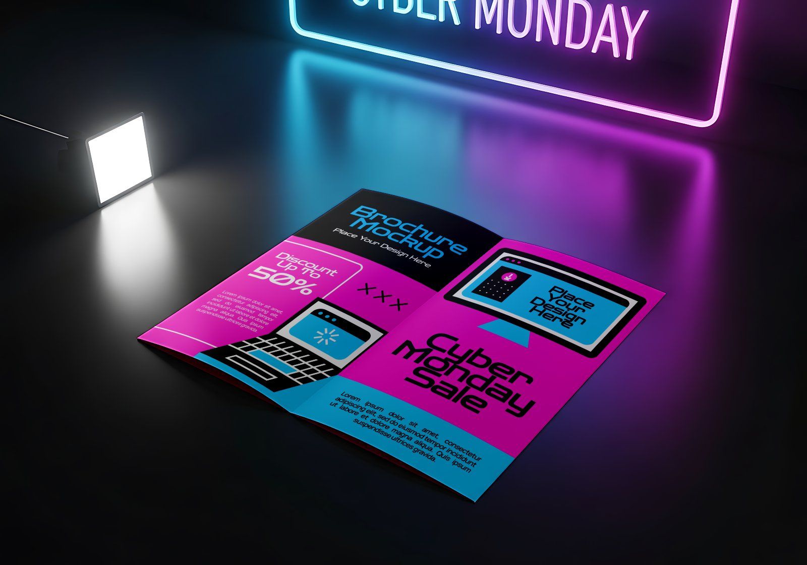 Premium Event Cyber Monday Mockup
