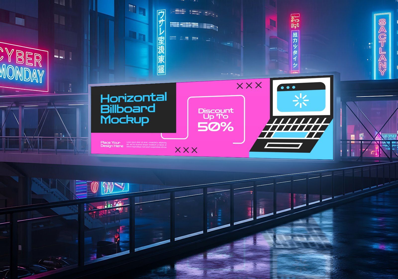 Premium Event Cyber Monday Mockup