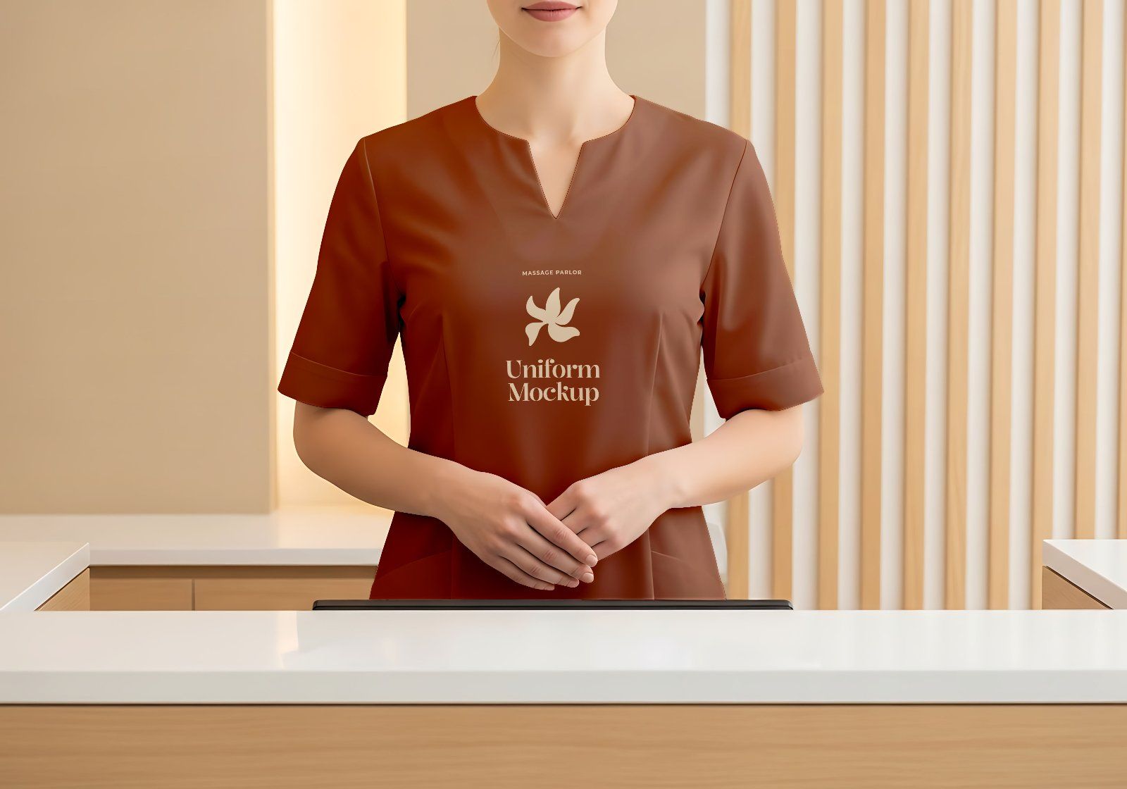 Premium Branding Massage Service Mockup