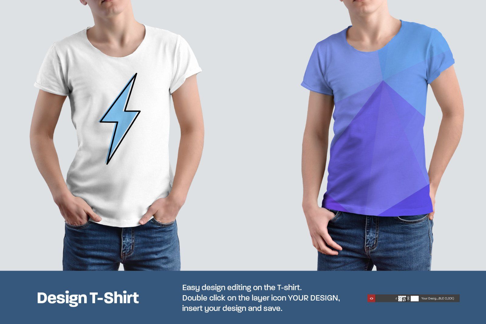 9 Round Neck T-Shirt Mockups