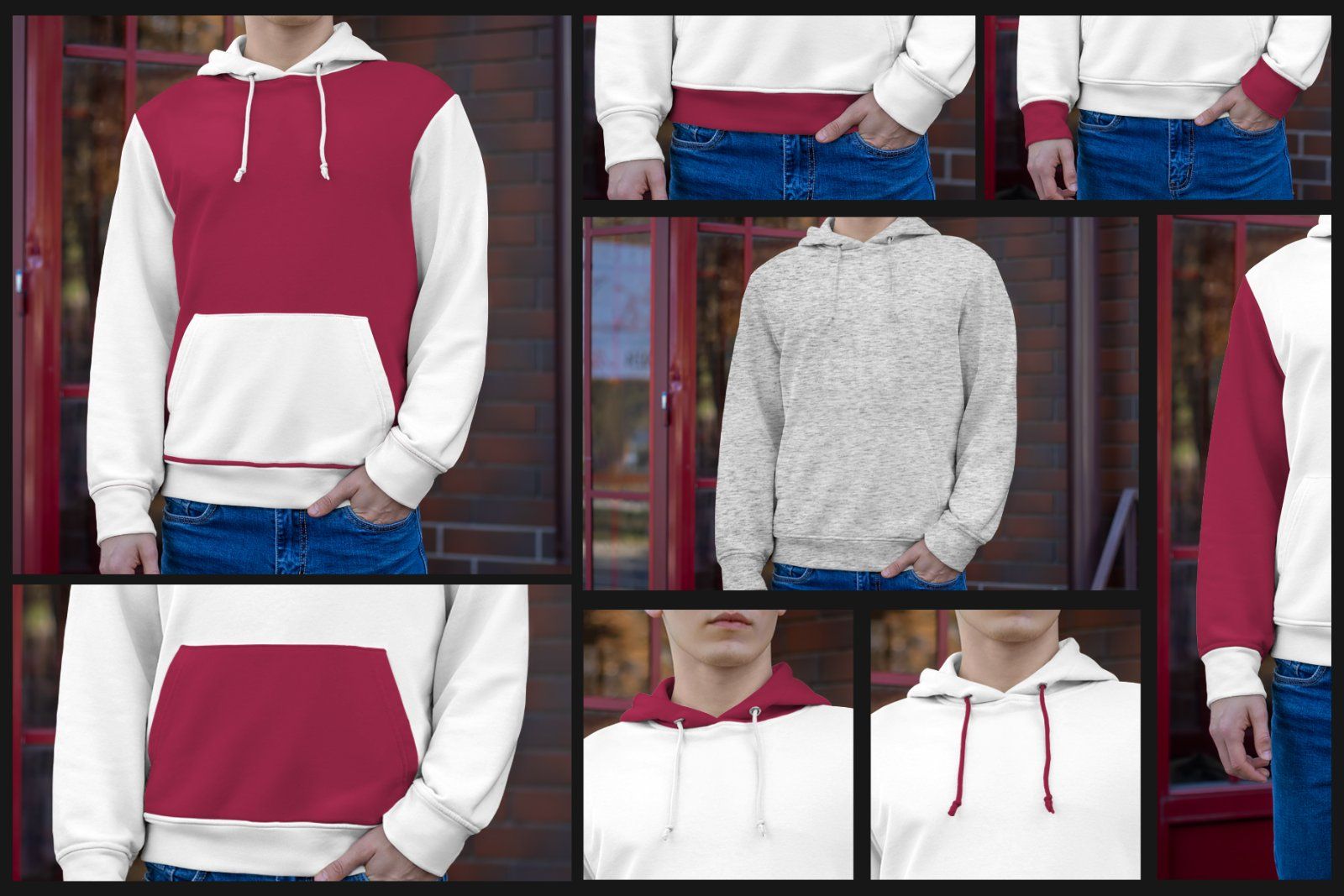 8 Mockups Hoodie on the Man