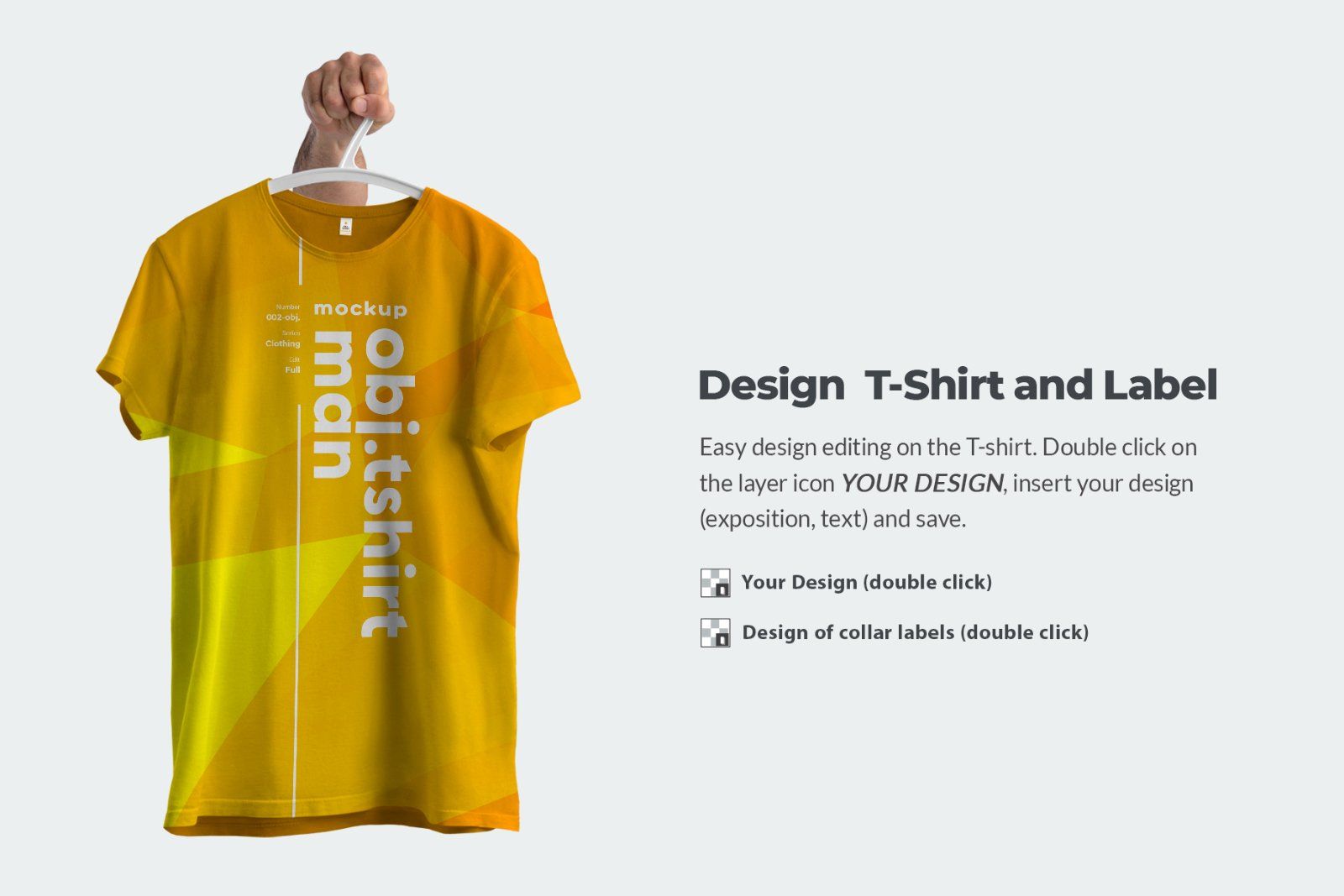 8 Mockups T-shirts With Different Angles