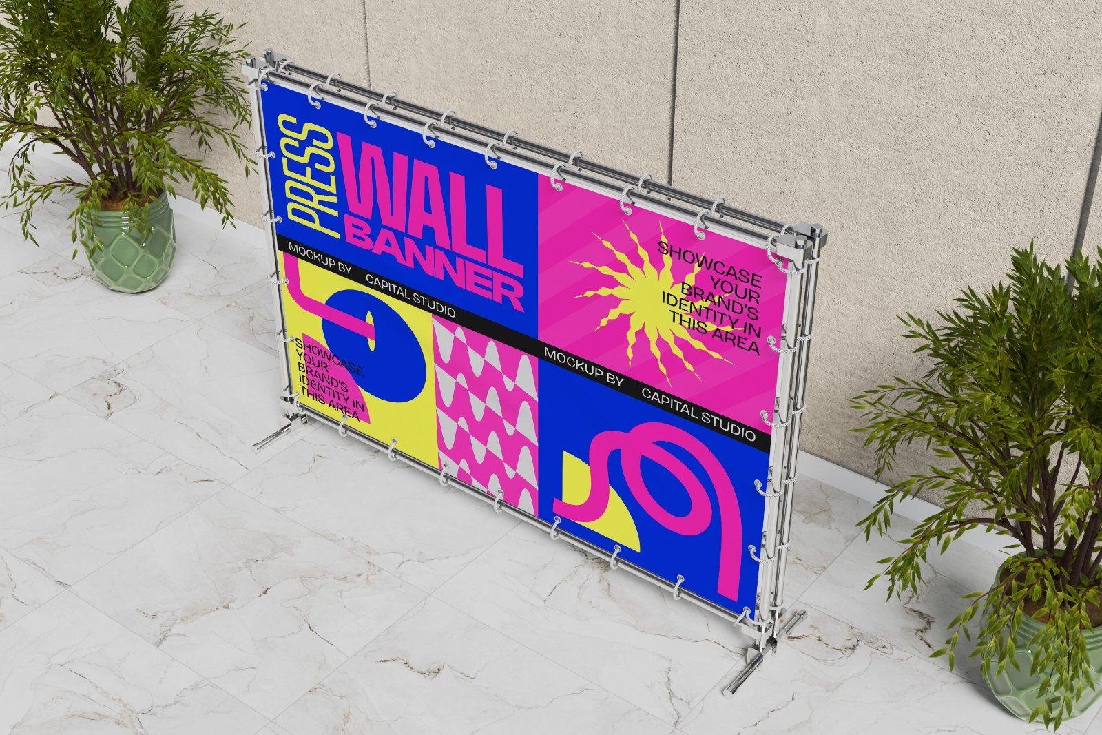 Press Wall Banner Mockup