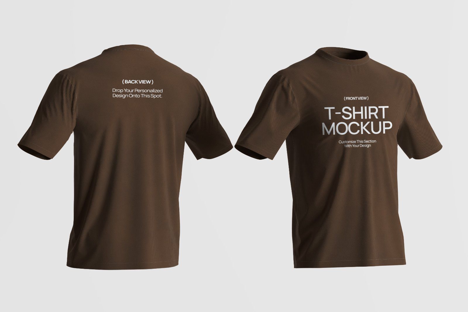 T-Shirt (Front & Back) Mockup