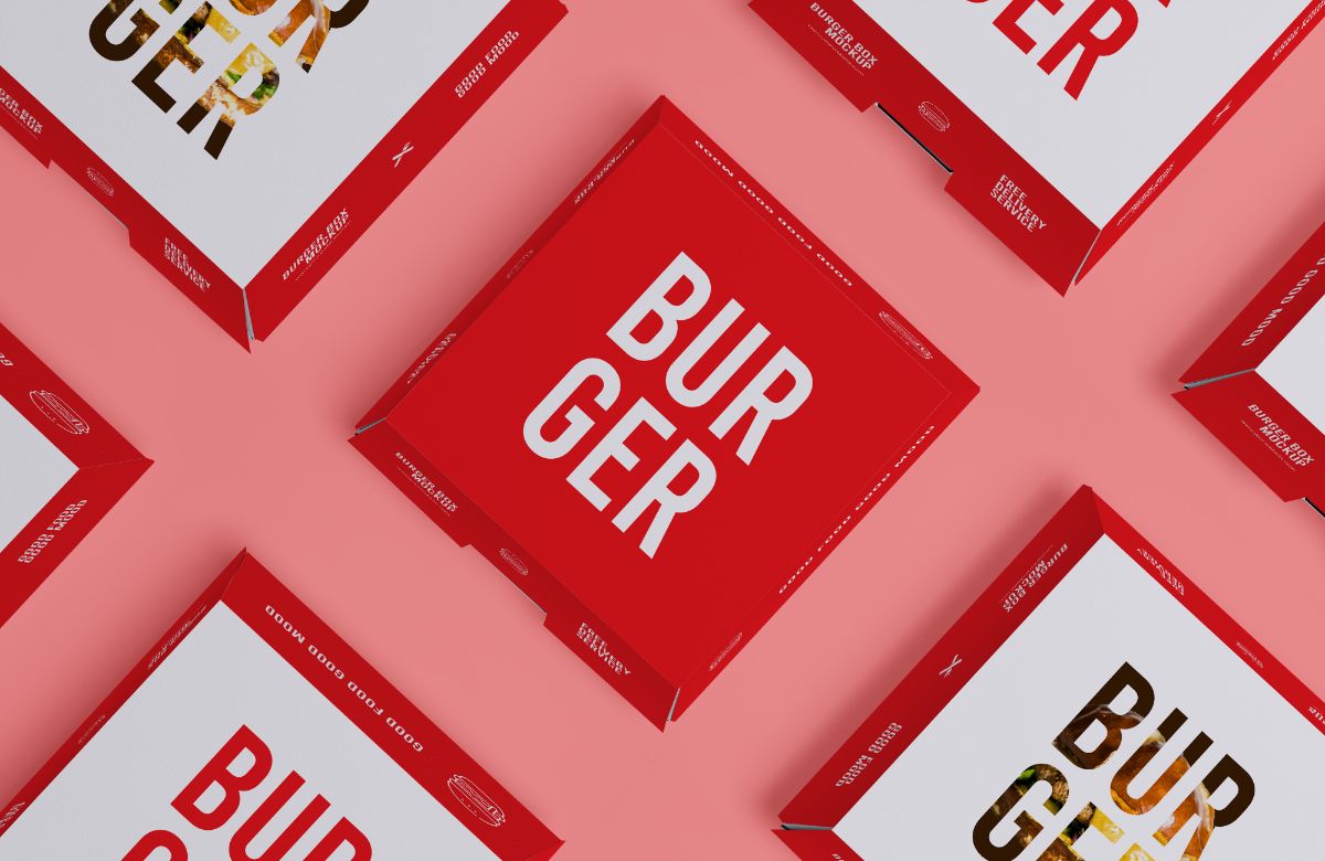 Burger Box Mockup