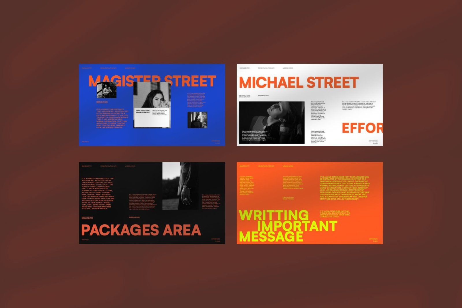 Michael - Brand Portfolio PowerPoint Template
