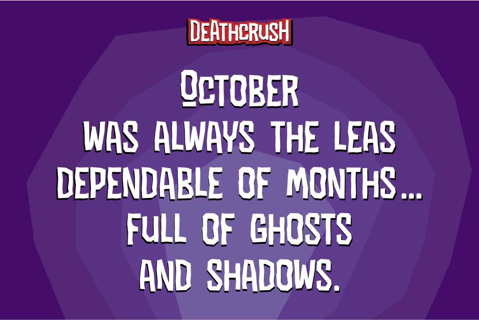 Deathcrush - Display Halloween Font