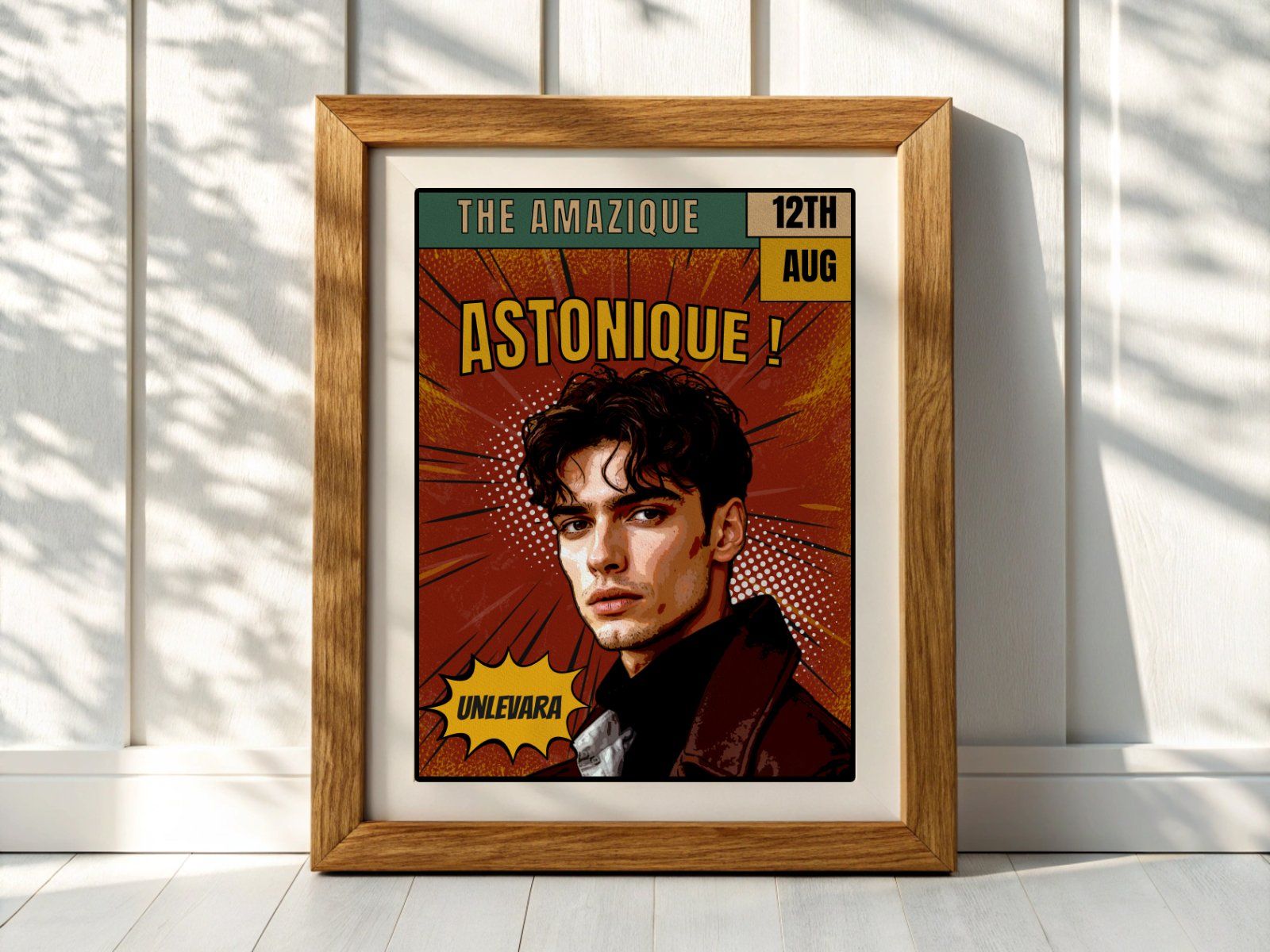 Comic Portrait Photo Effect Template