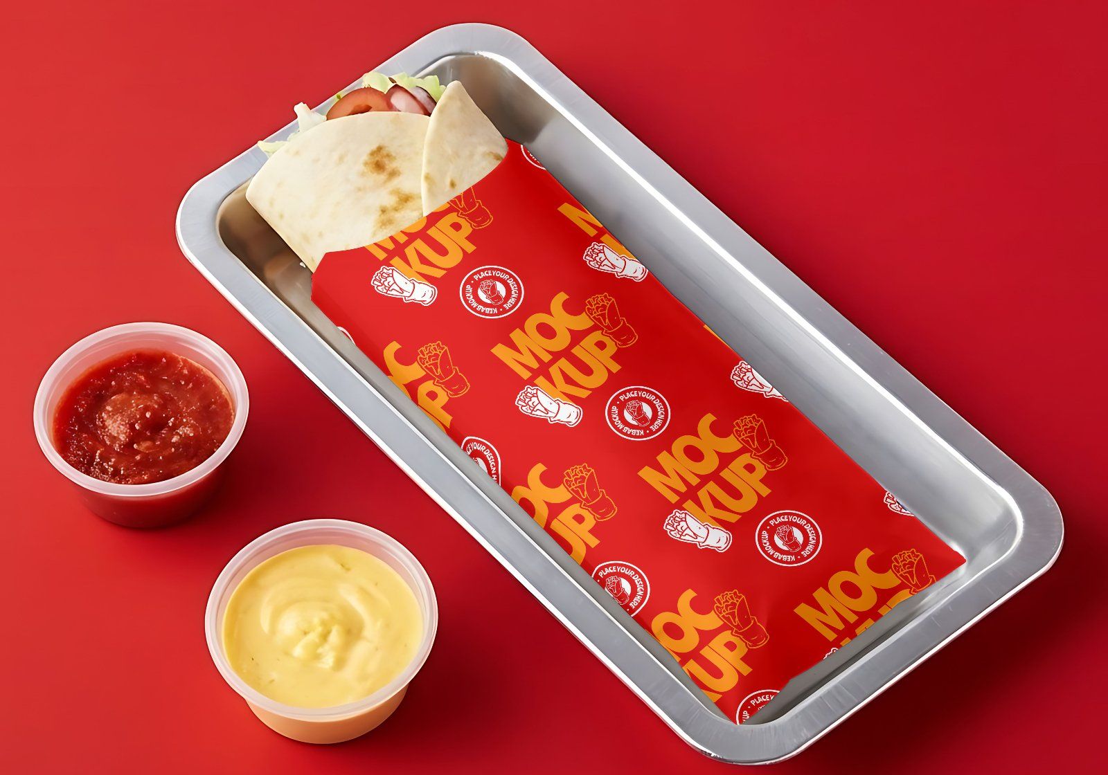Premium Branding Kebab Mockup