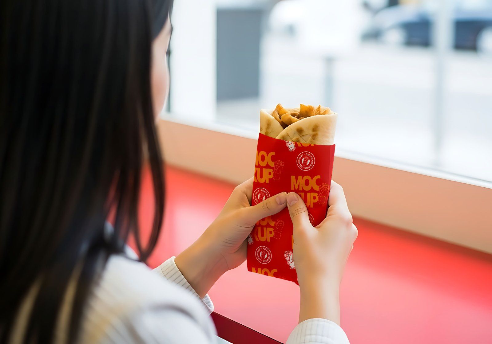 Premium Branding Kebab Mockup