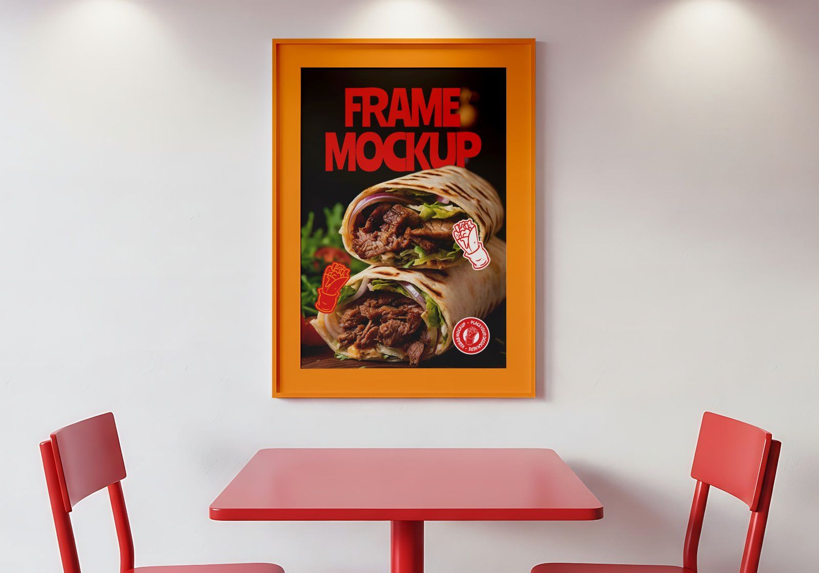 Premium Branding Kebab Mockup