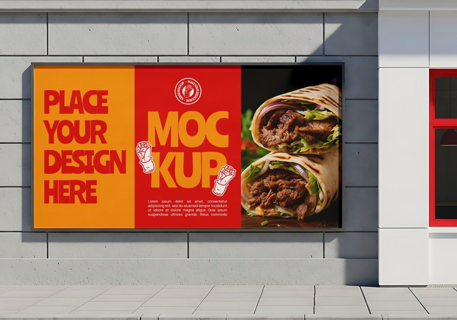 Premium Branding Kebab Mockup