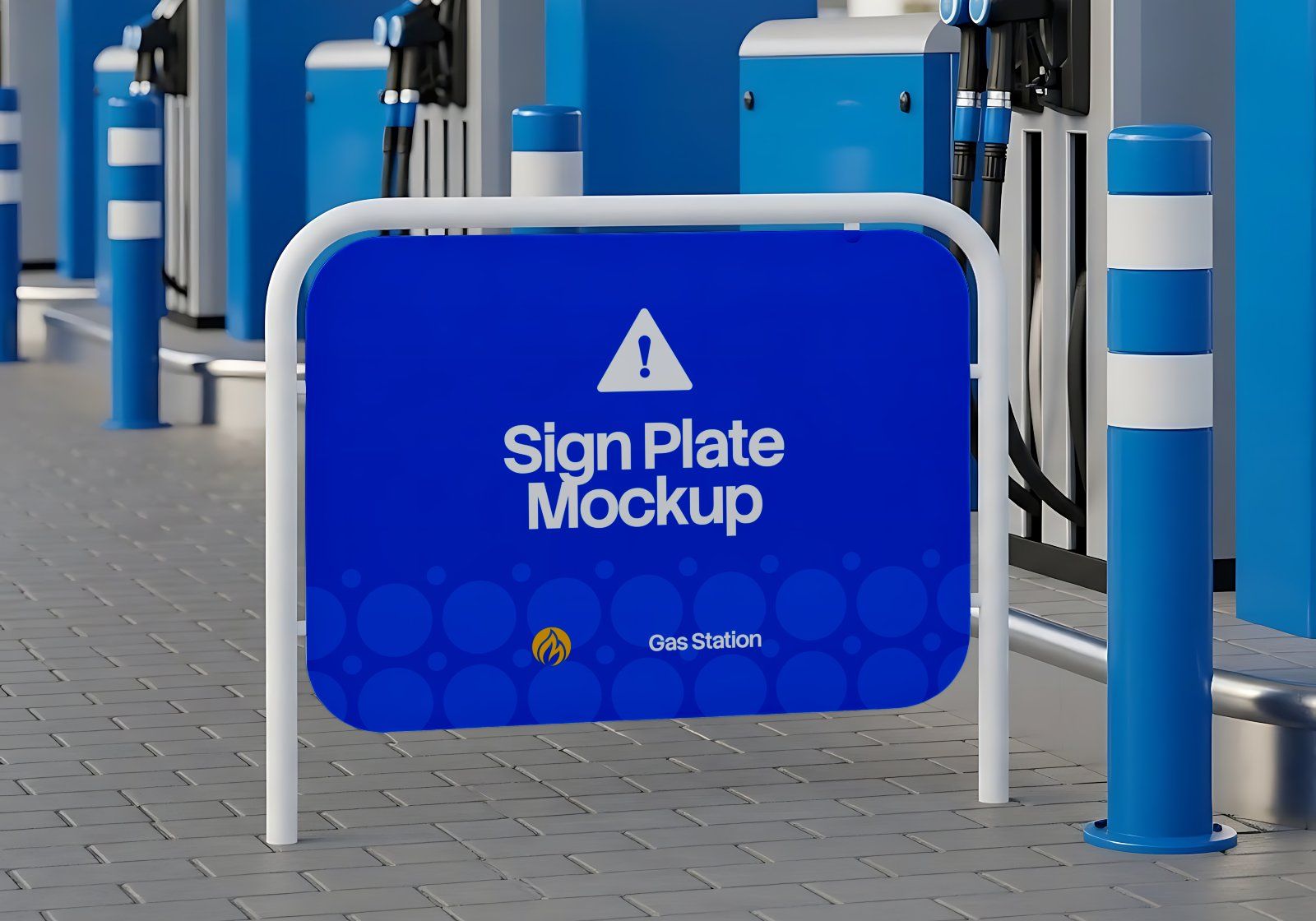 Gas Station Branding Mockup Bundle Vol.2 – 15 Premium PSD | Fuel Pump, Display Board, Uniform & Tank