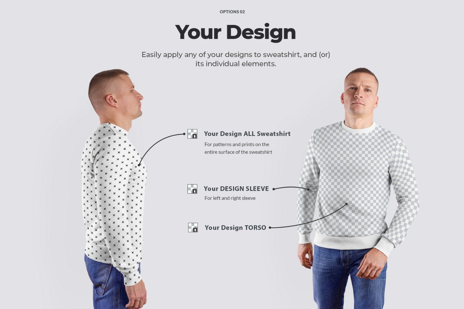 8 Mockups Mens Sweatshirt