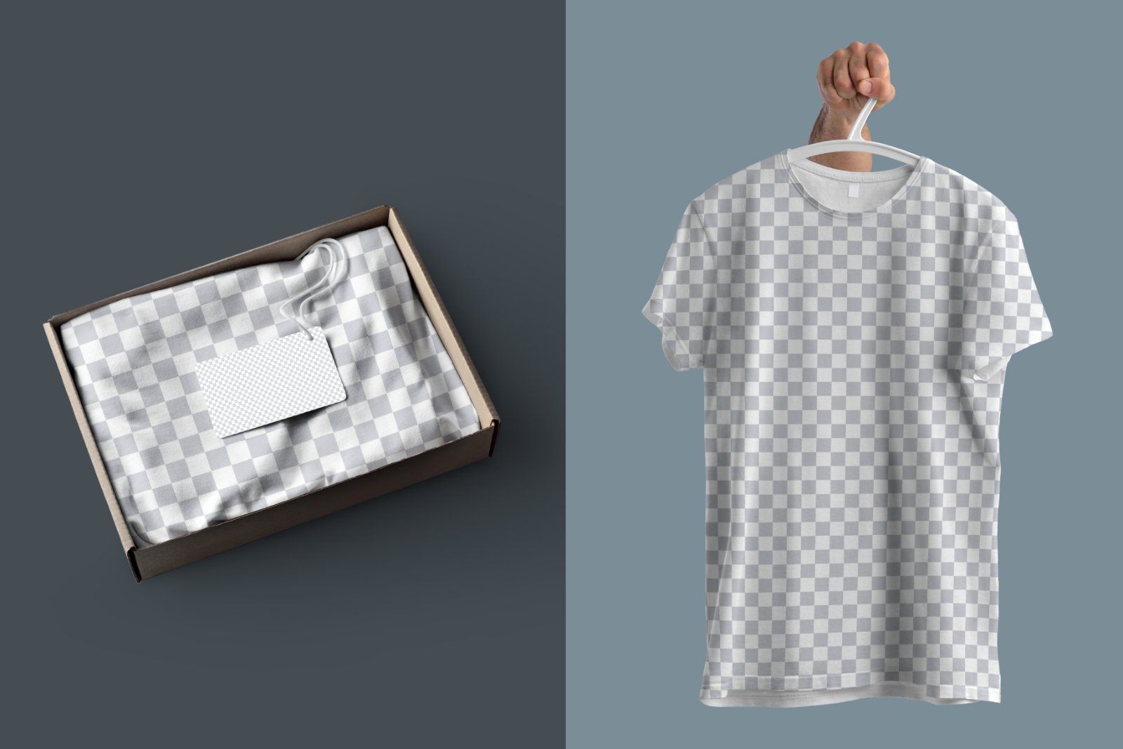8 Mockups T-shirts With Different Angles