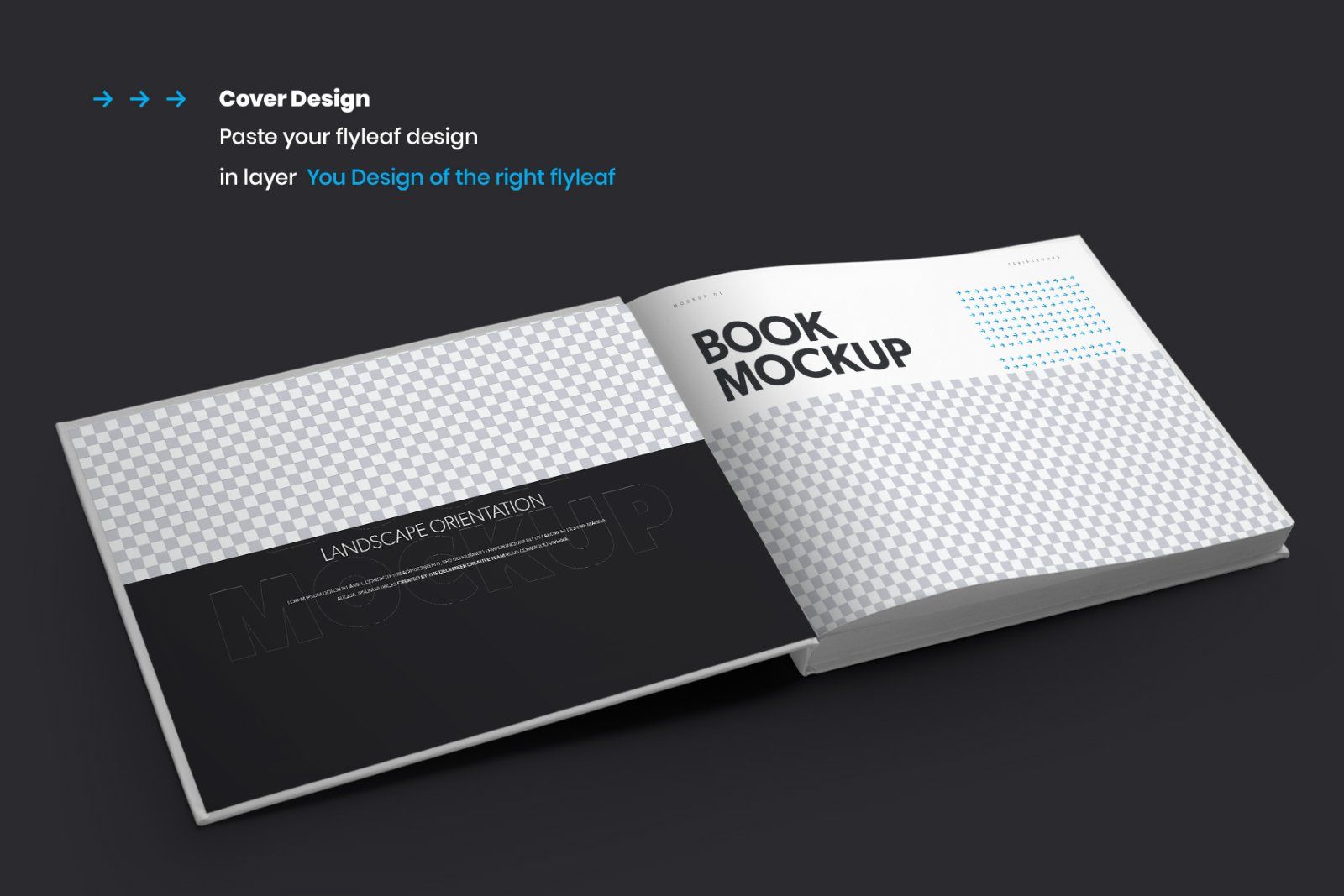 8 Book Mockups Hard Cover Landscape Oriantation.