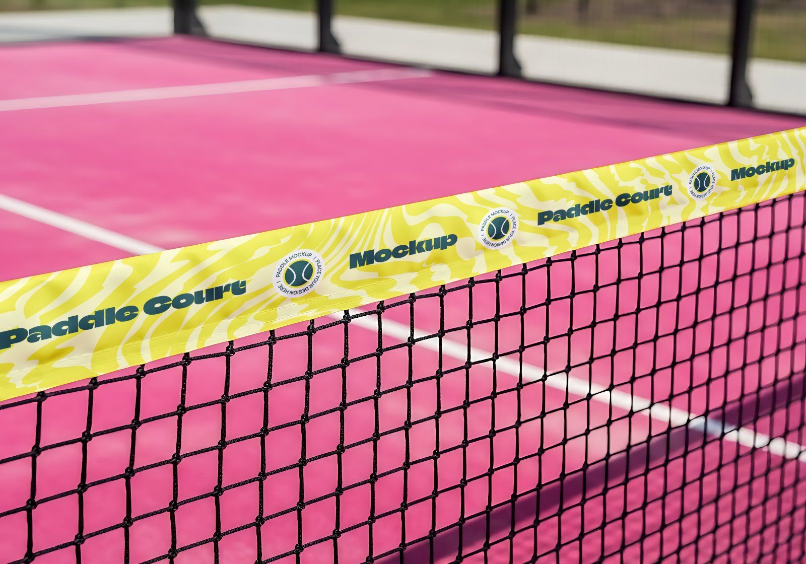 Premium Branding Pink Paddle Mockup