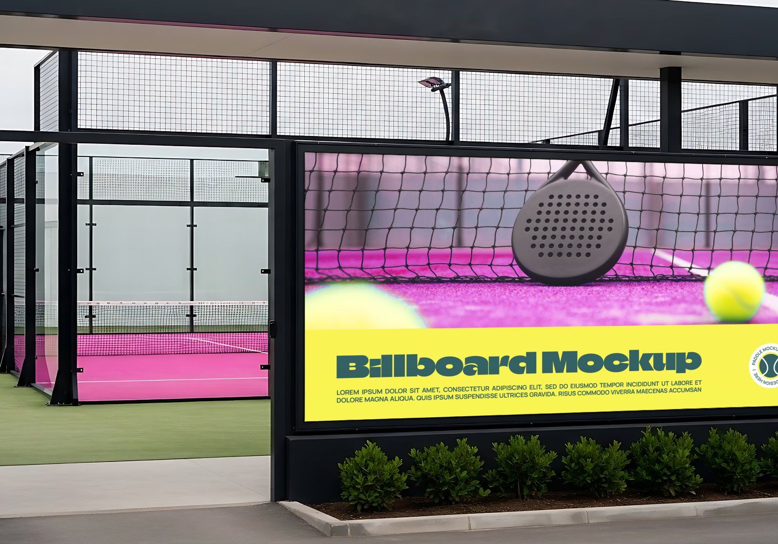 Premium Branding Pink Paddle Mockup