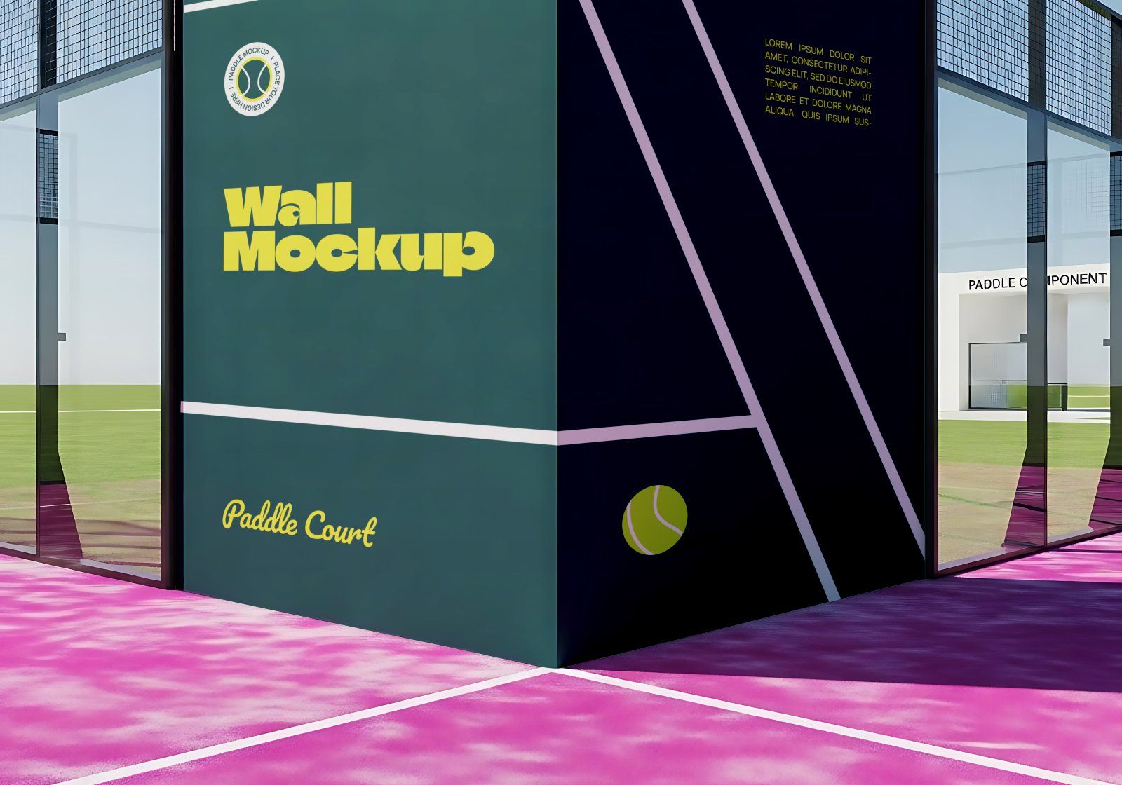 Premium Branding Pink Paddle Mockup