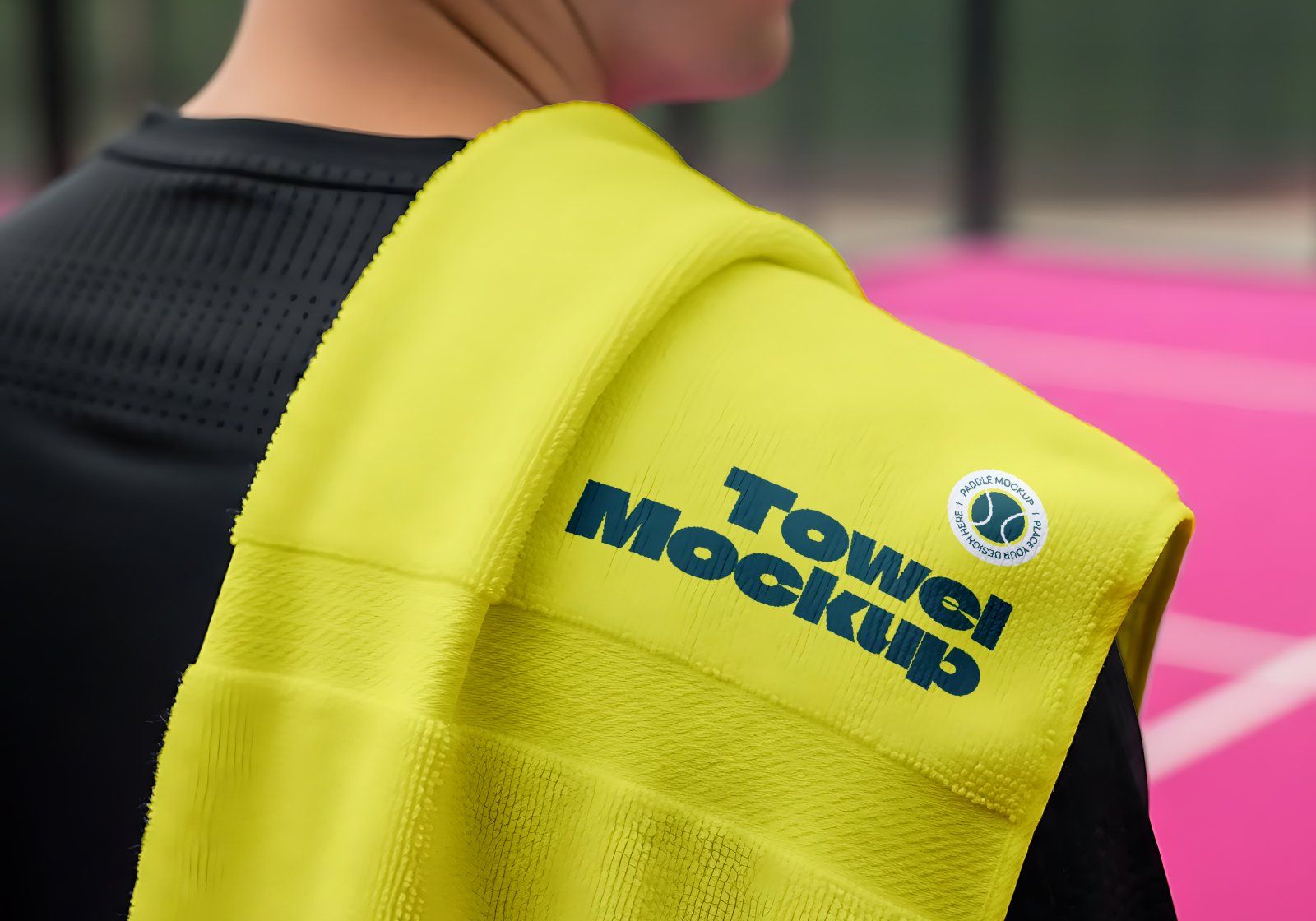 Premium Branding Pink Paddle Mockup