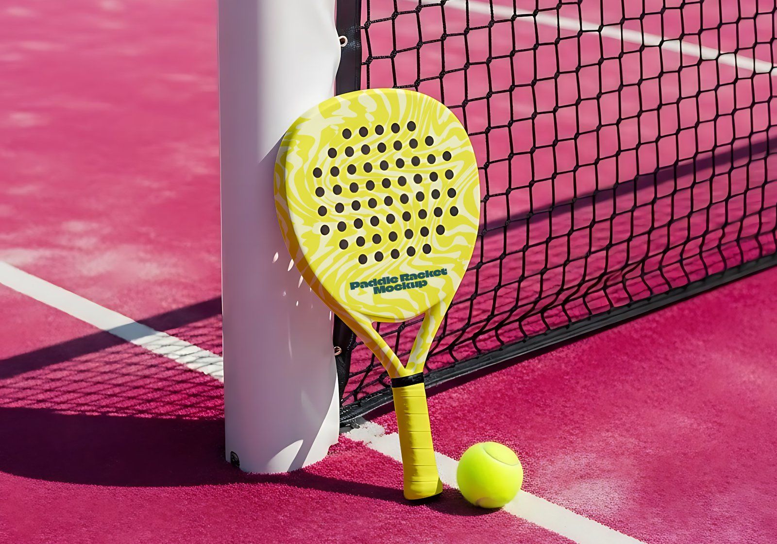 Premium Branding Pink Paddle Mockup