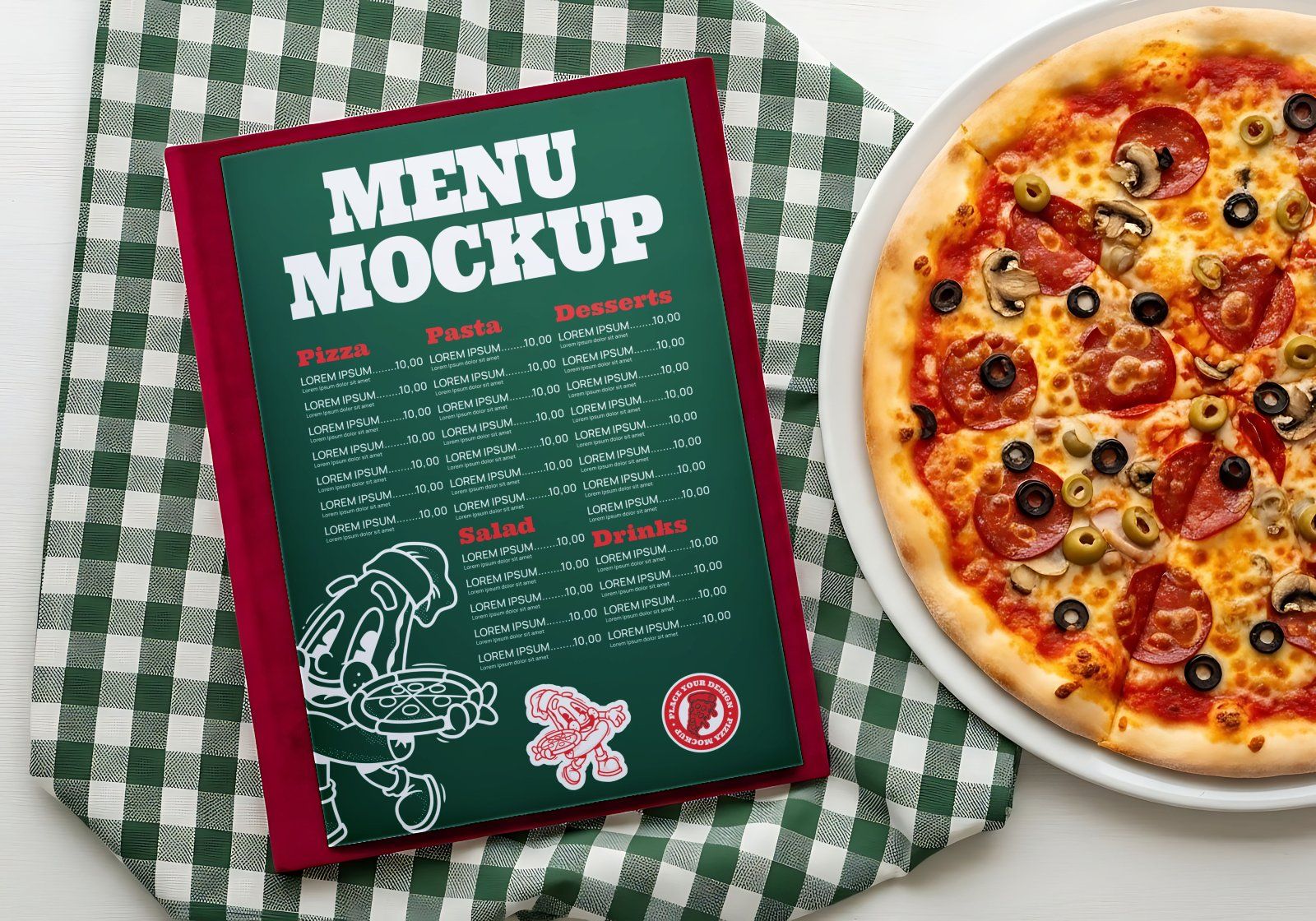 Premium Branding Pizza Store Mockup
