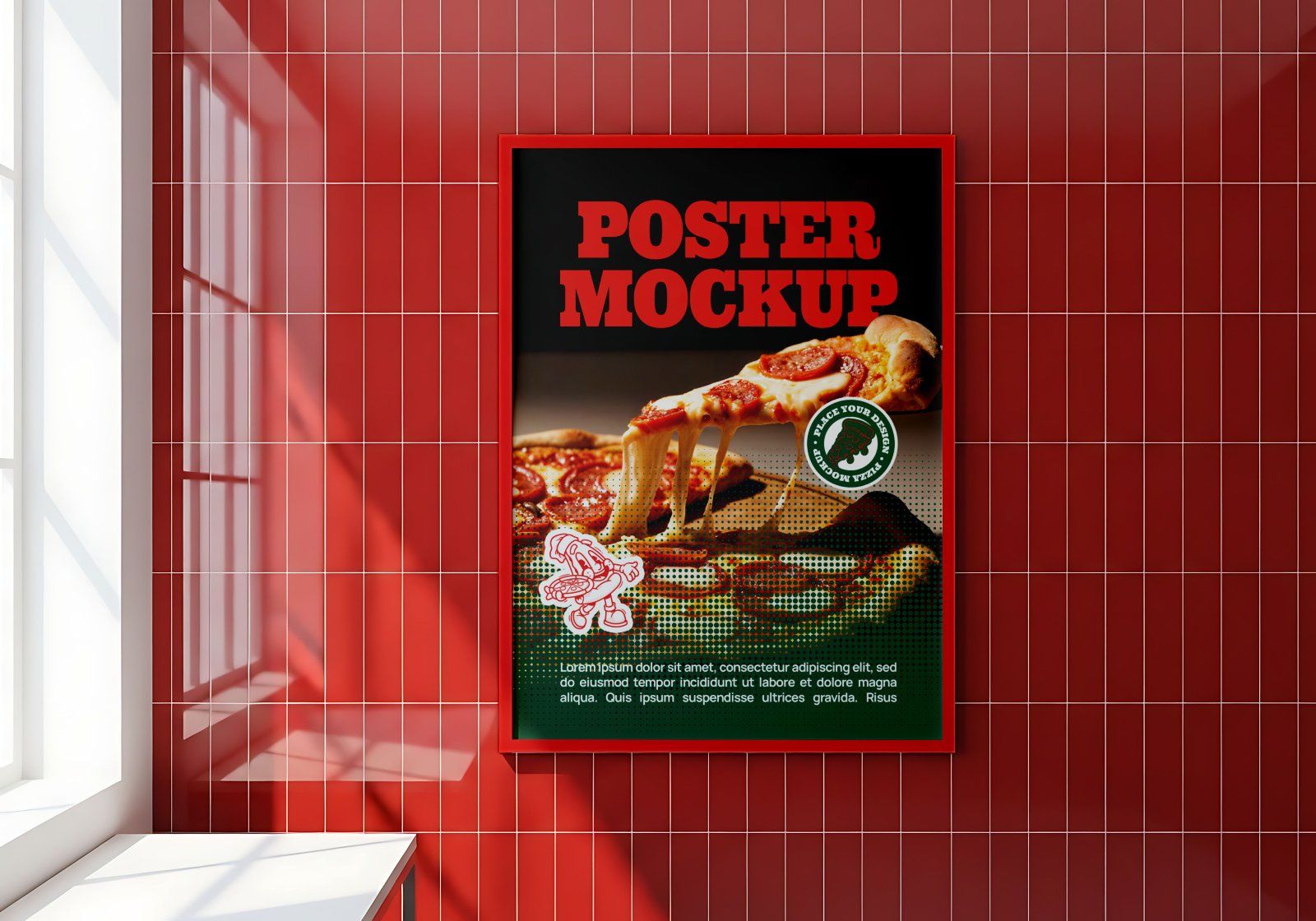 Premium Branding Pizza Store Mockup