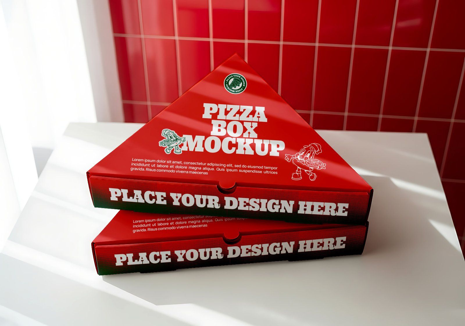 Premium Branding Pizza Store Mockup