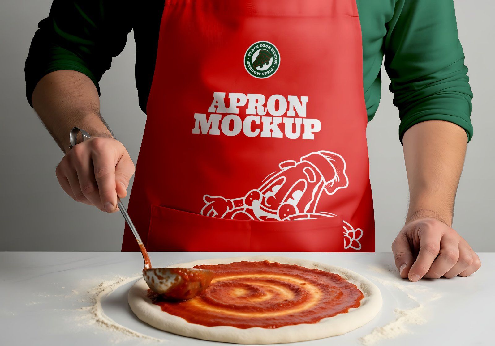 Premium Branding Pizza Store Mockup