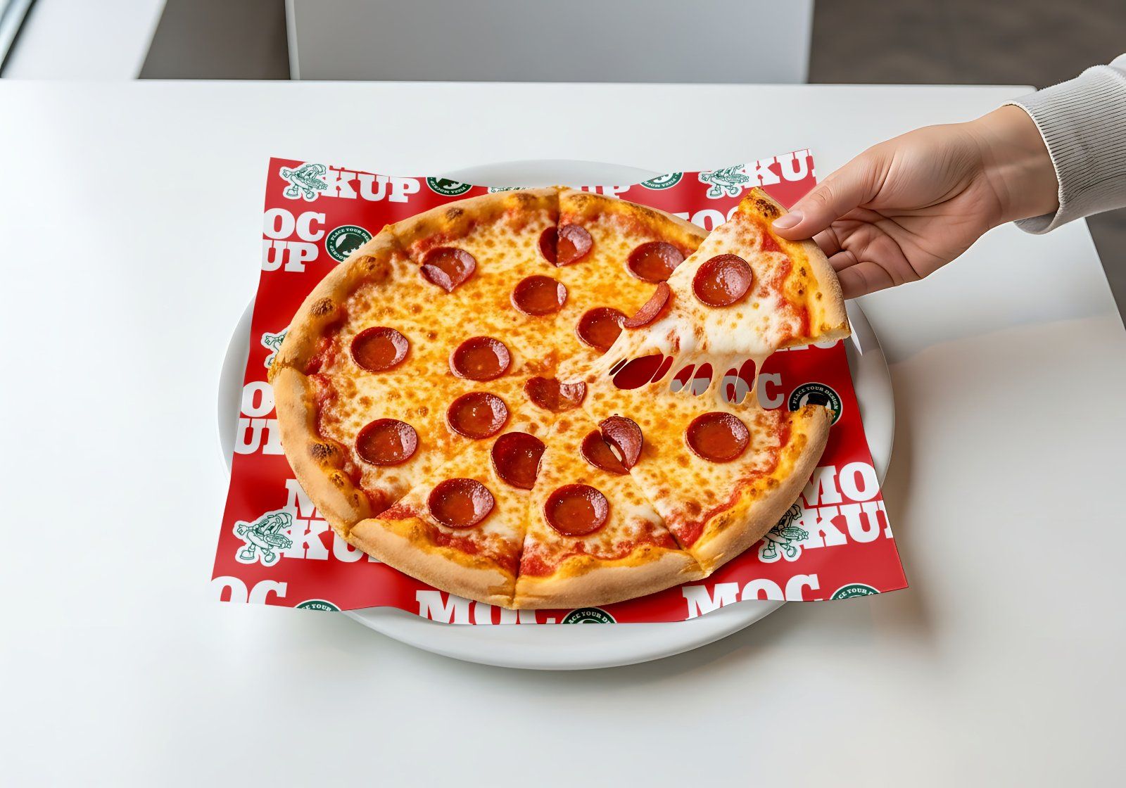 Premium Branding Pizza Store Mockup