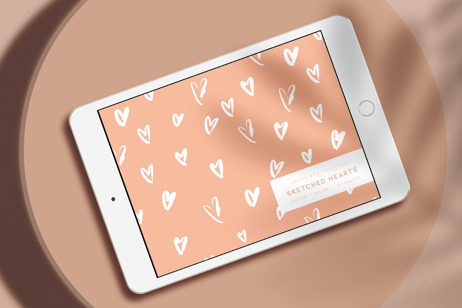 Sketched Hearts Pattern