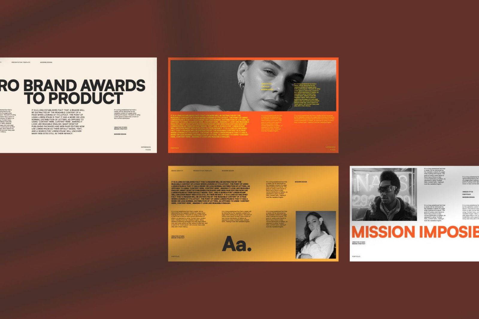 Michael - Brand Portfolio PowerPoint Template