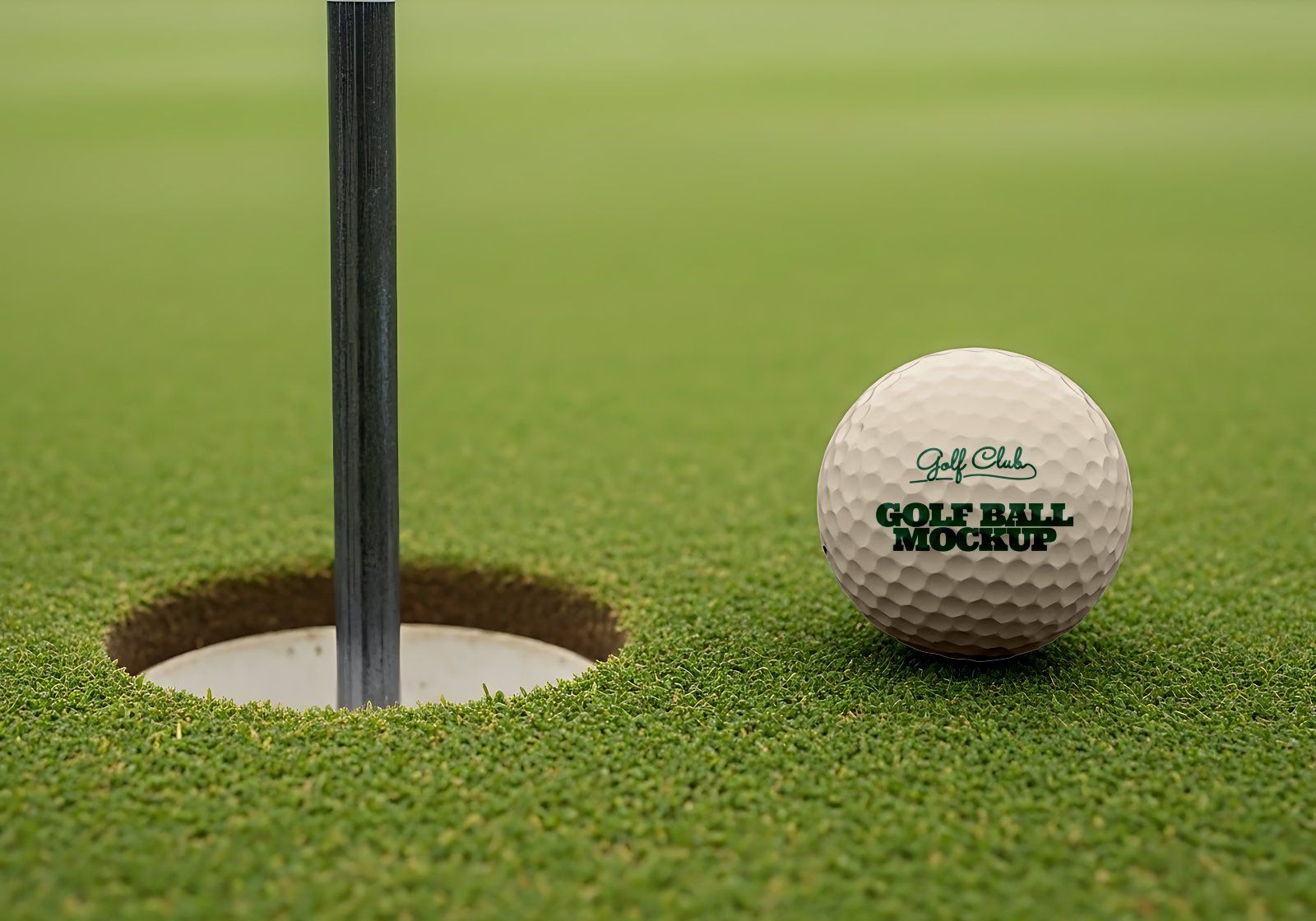 Premium Branding Green Golf Mockup