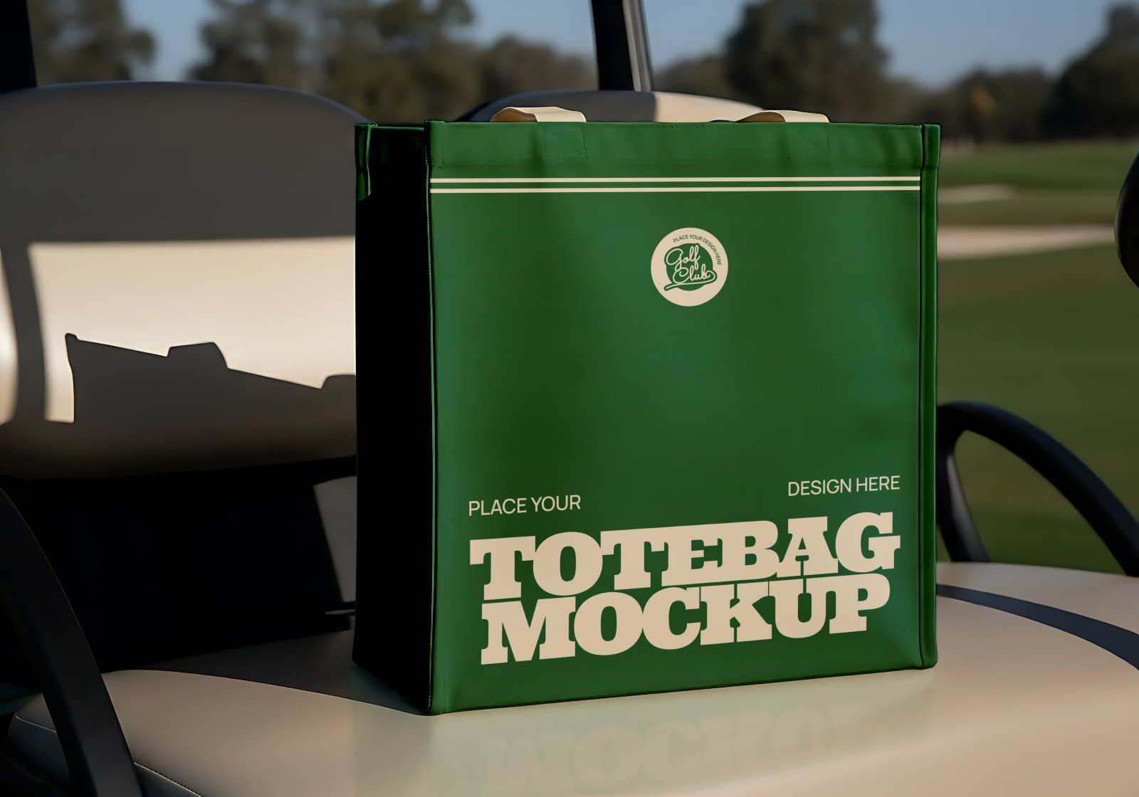 Premium Branding Green Golf Mockup