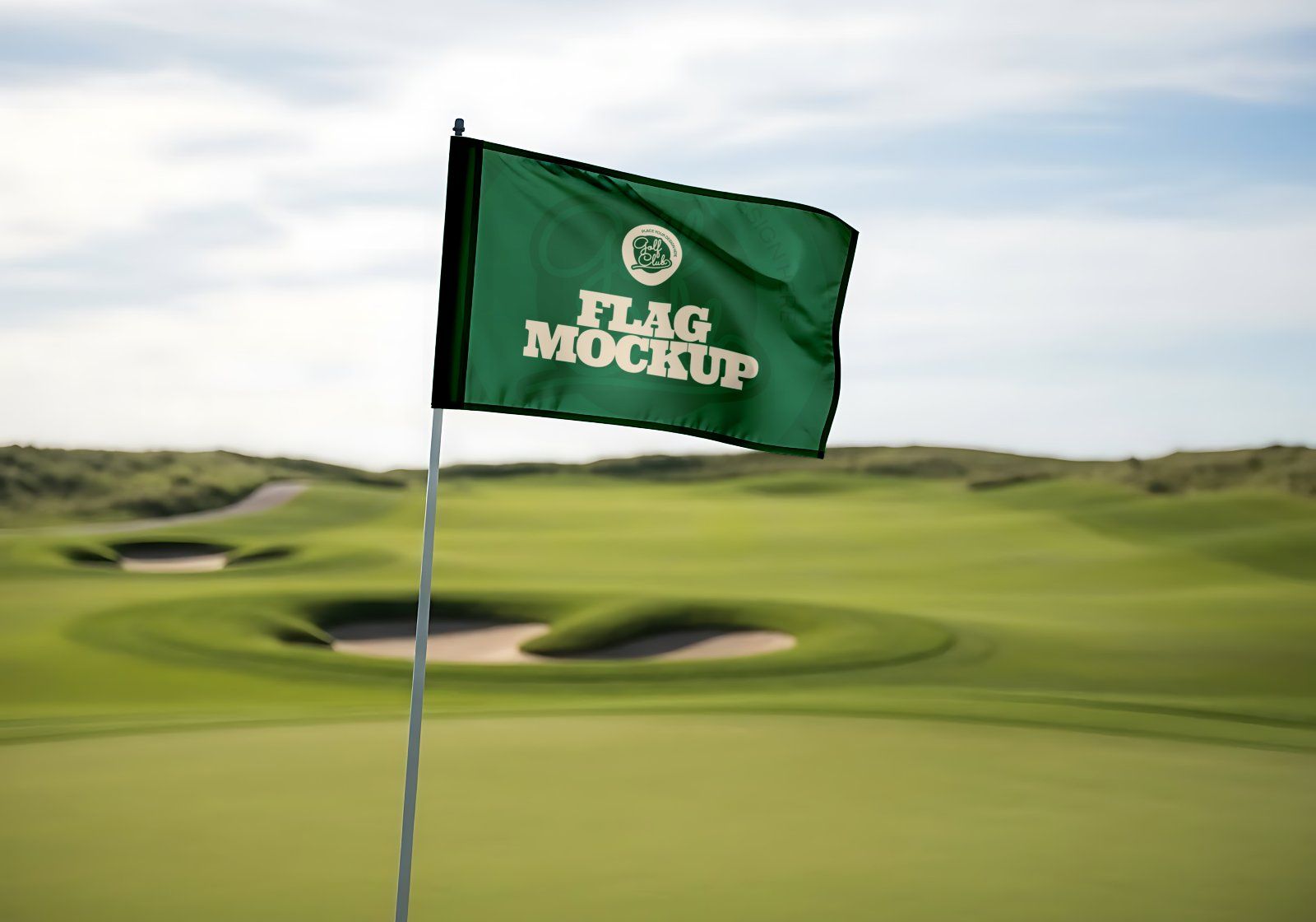 Premium Branding Green Golf Mockup