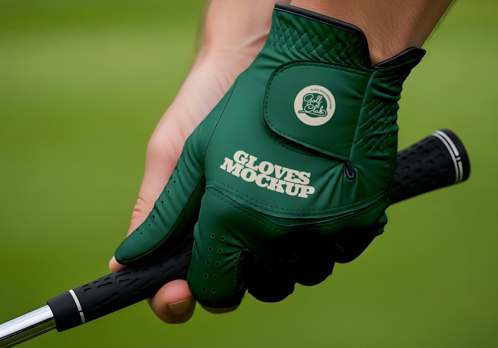 Premium Branding Green Golf Mockup