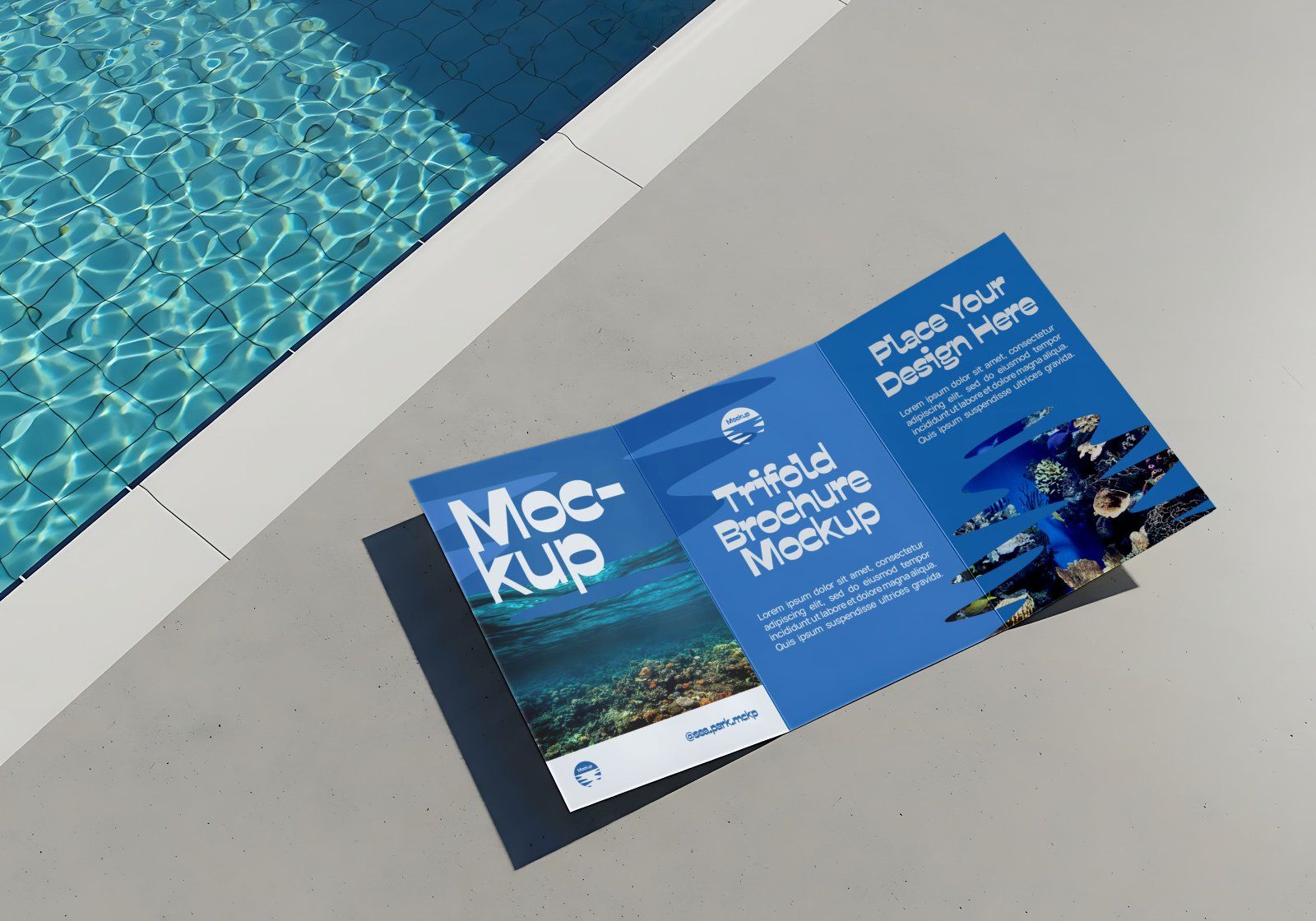 Marine Aquarium Mockup Bundle – 15 PSD Templates for Ocean Park & Underwater Branding