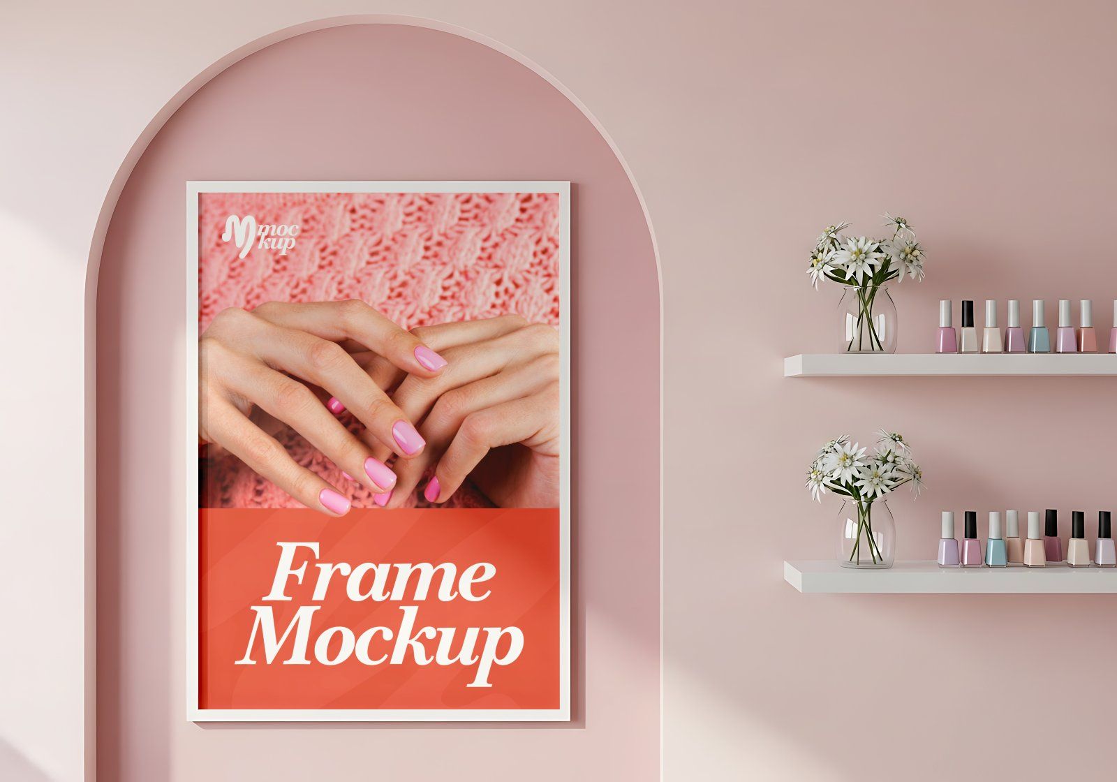 Nail Art Studio Mockup Bundle – 15 PSD Templates for Beauty Salon & Manicure Branding