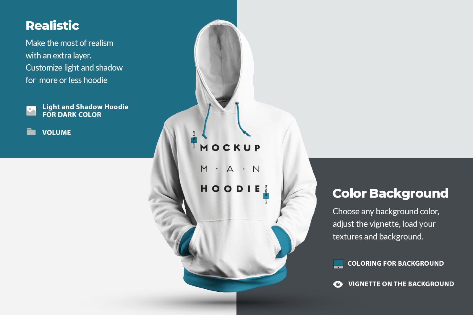 8 3D men mockups hooddie