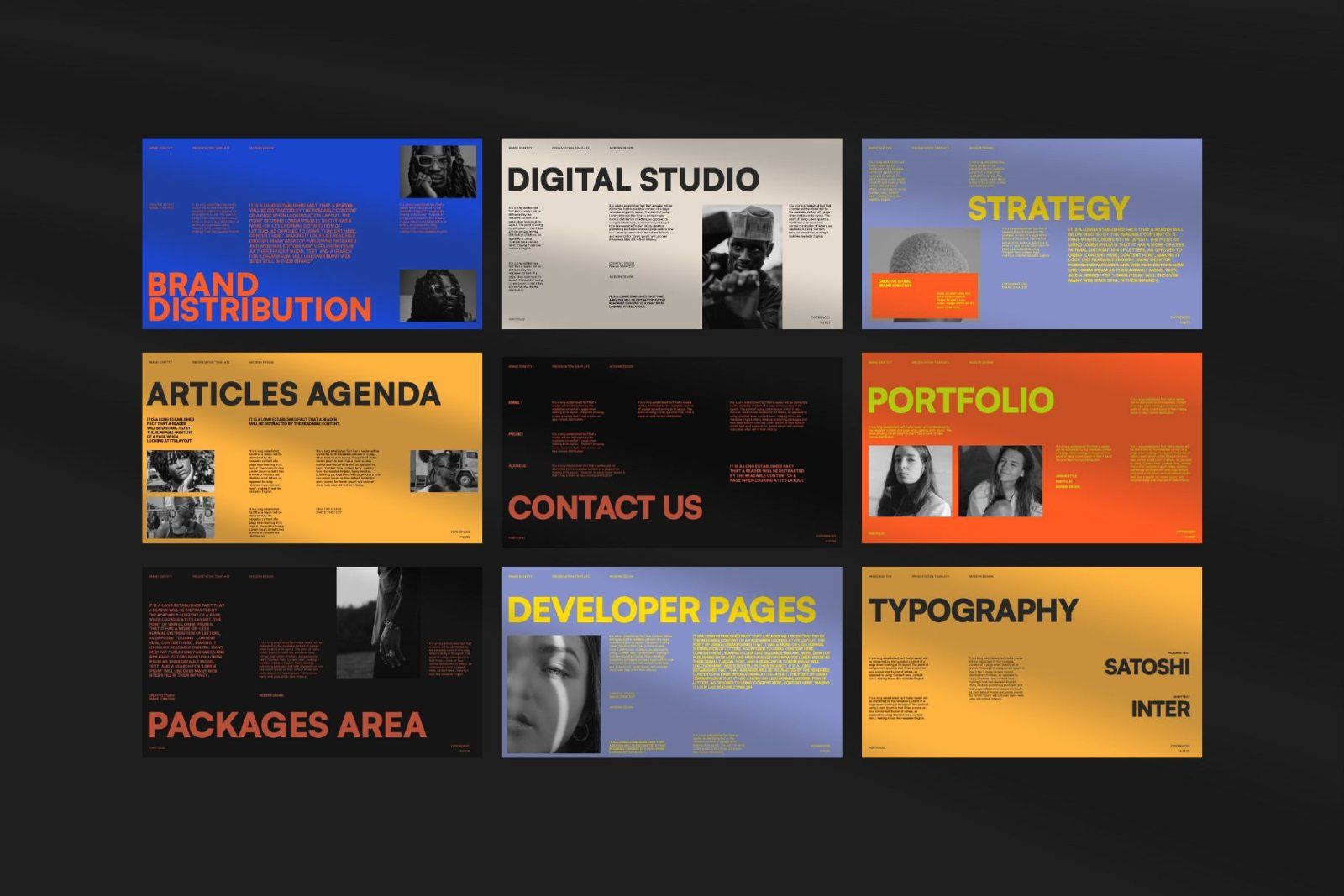 Michael - Brand Portfolio PowerPoint Template