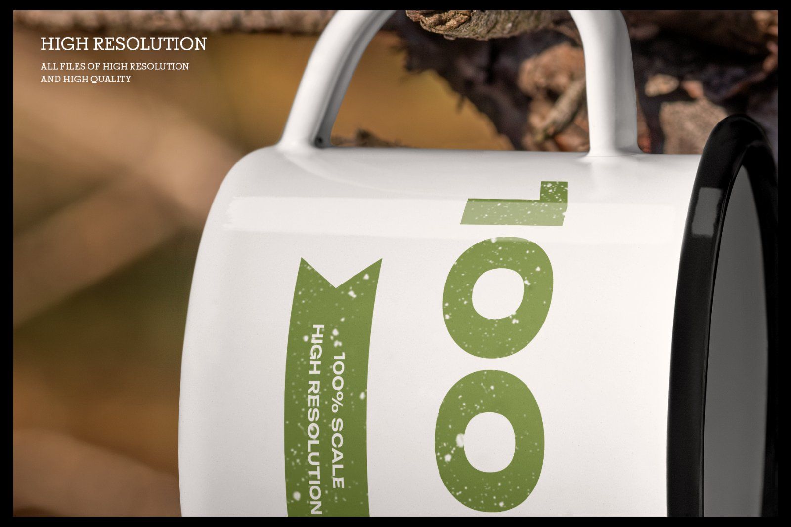 6 Outdoor Enamel Mug Mockup For Branding Presentation