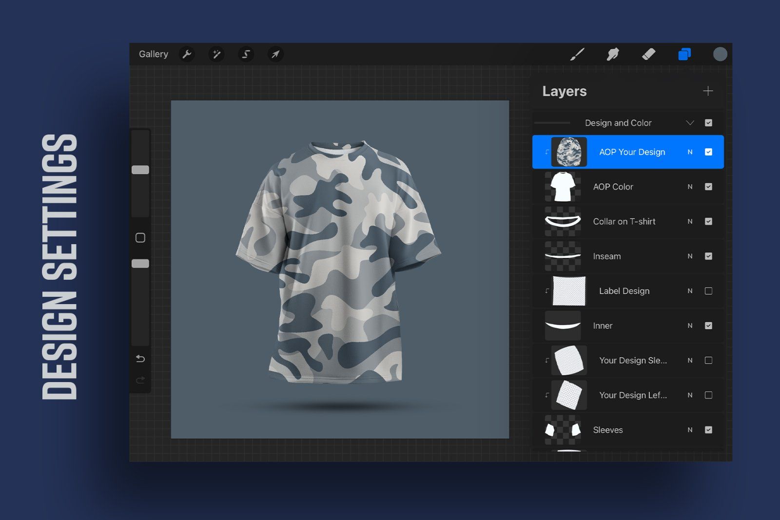 5 Mockups Oversize T-shirt for Procreate vol.2