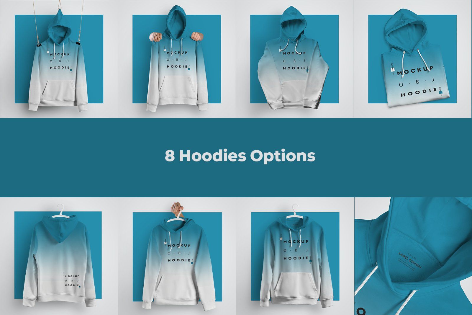 8 Mockups Hoodie