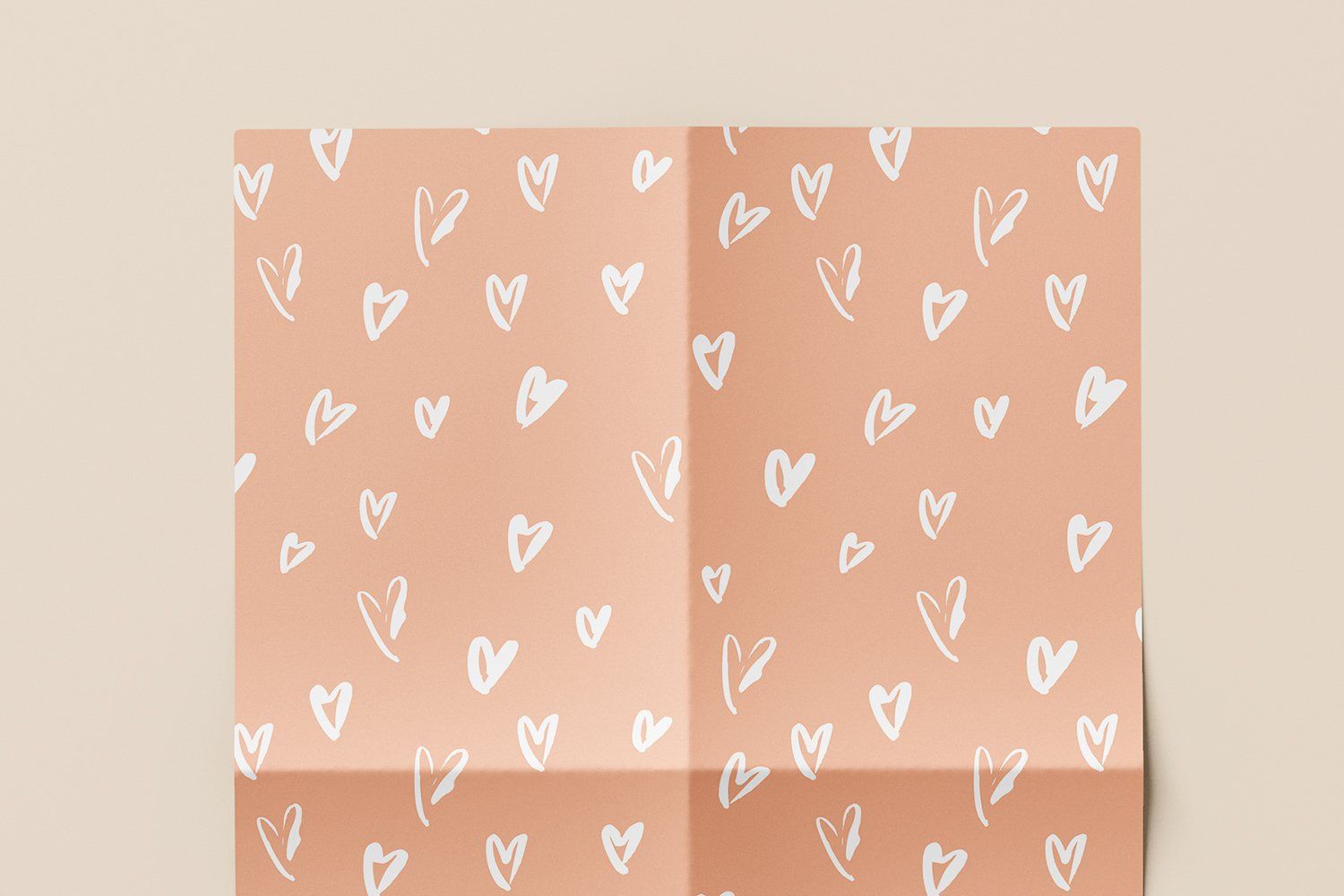 Sketched Hearts Pattern