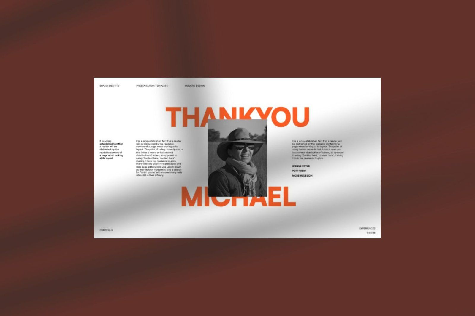 Michael - Brand Portfolio PowerPoint Template