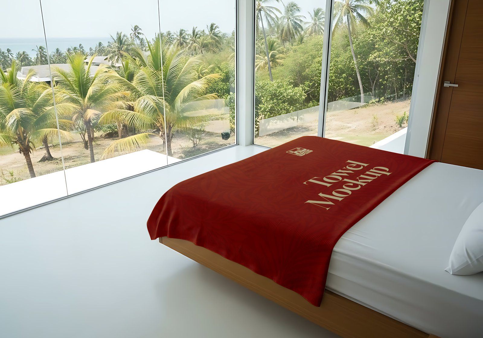 Premium Branding Villa Aesthetic Mockup