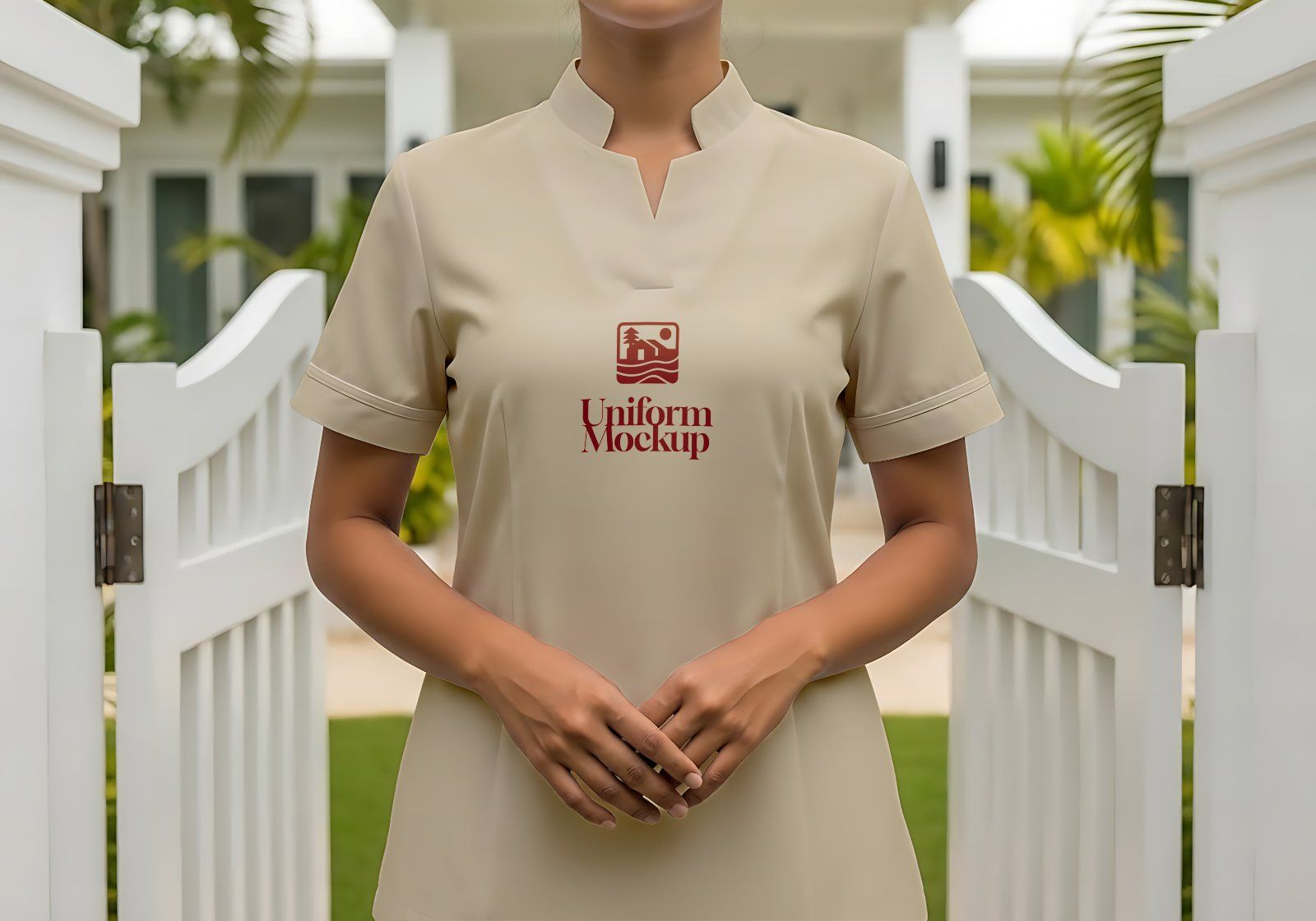 Premium Branding Villa Aesthetic Mockup