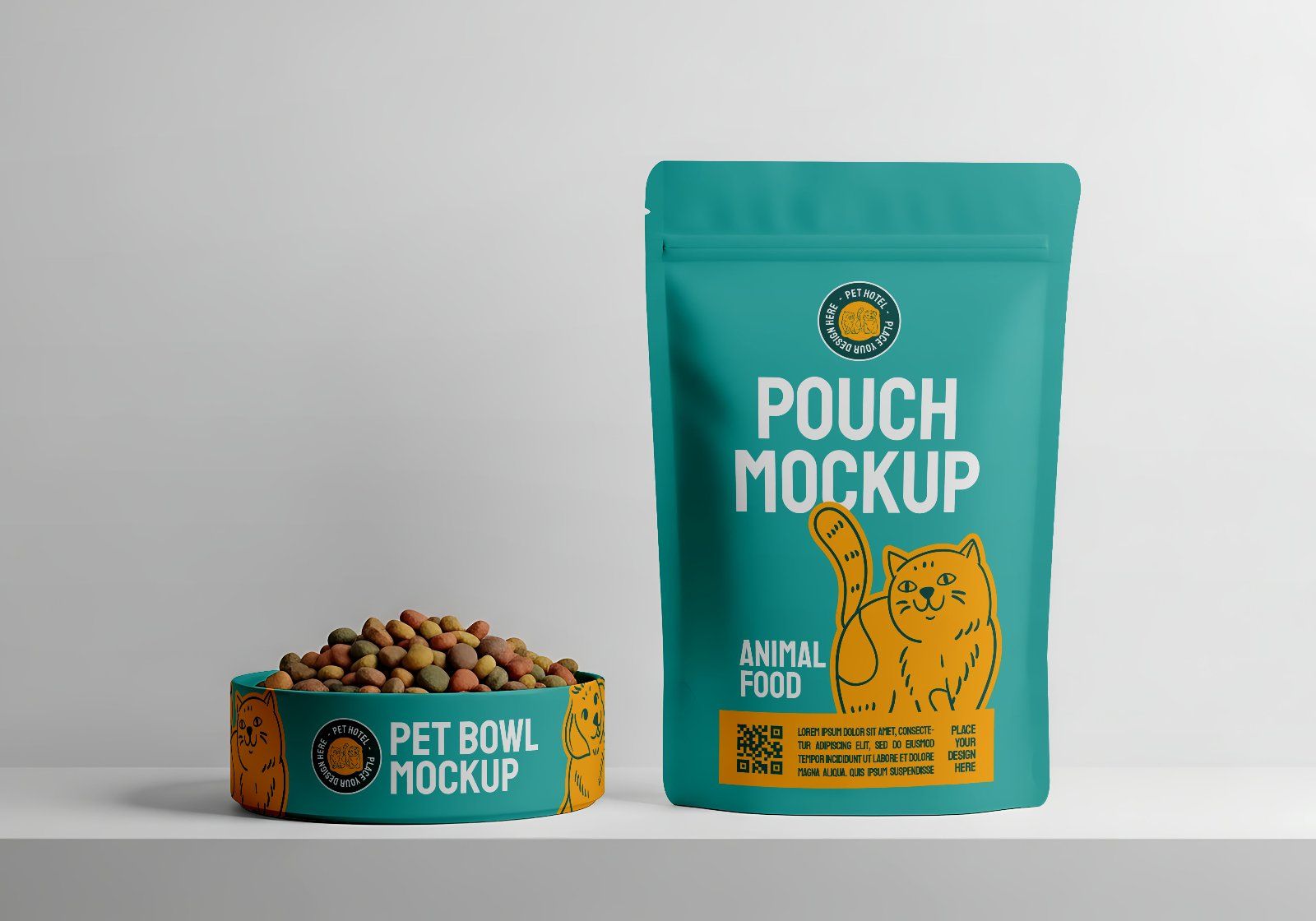 Pet Hotel Mockup Bundle – 15 PSD Templates for Animal Care & Veterinary Branding