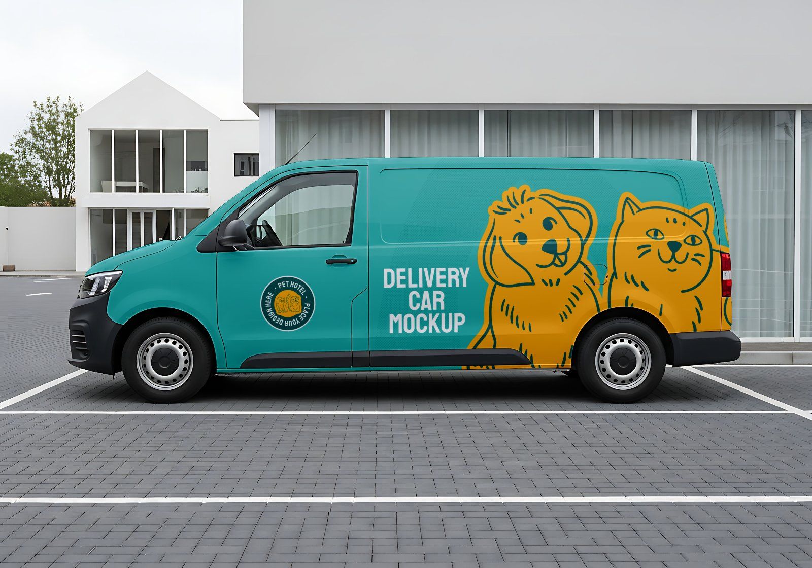 Pet Hotel Mockup Bundle – 15 PSD Templates for Animal Care & Veterinary Branding